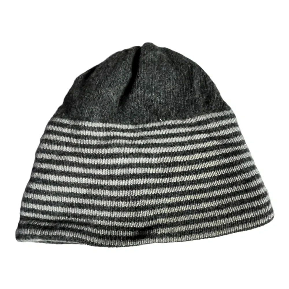 Portolano Kids Cashmere Stripe Hat 3-9 Years
